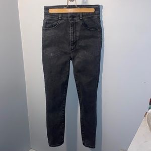 Abercrombie & Fitch high waisted black skinny capri